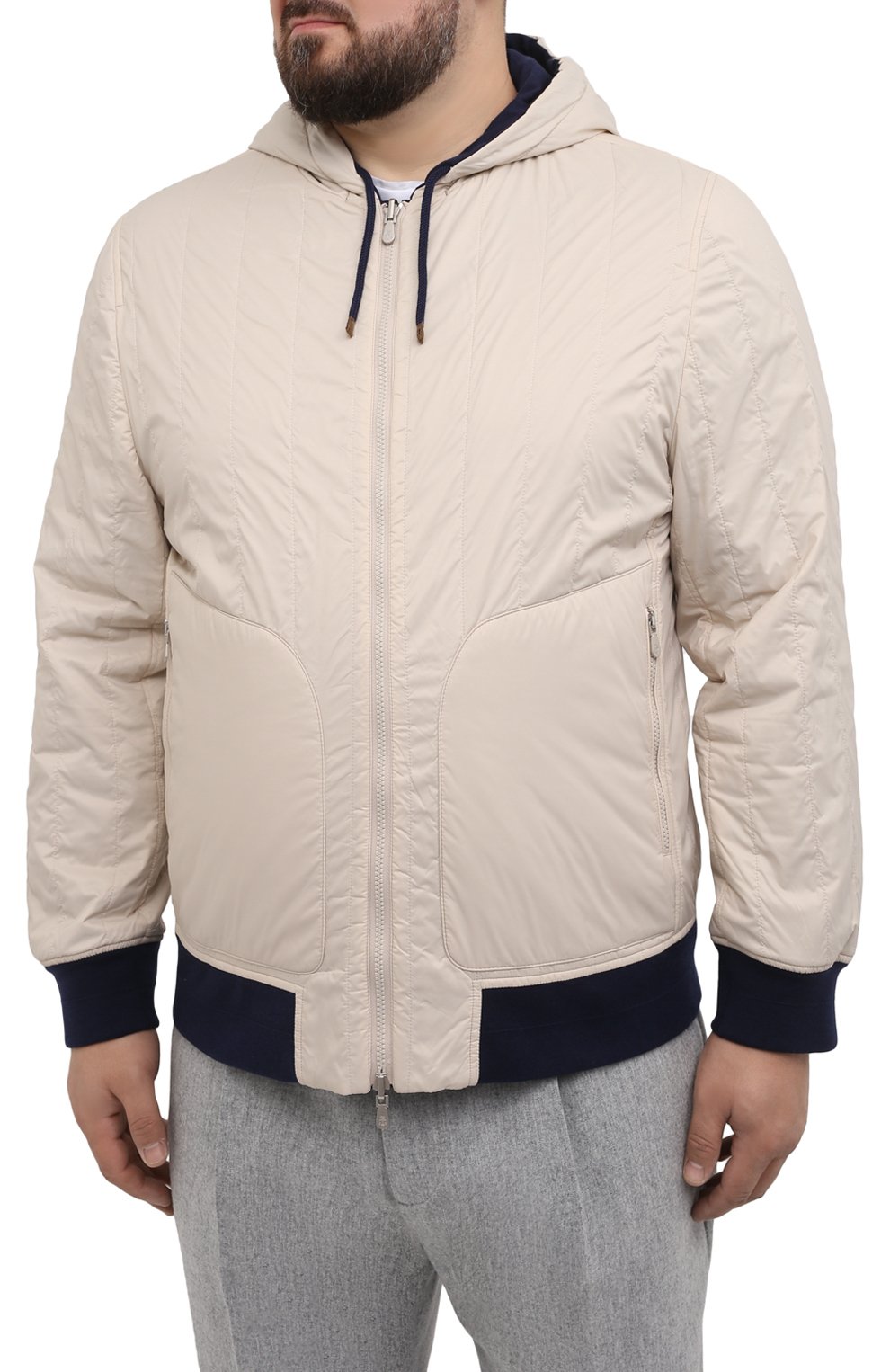 Двусторонний бомбер BRUNELLO CUCINELLI, арт. MJ802P109W, фото 6