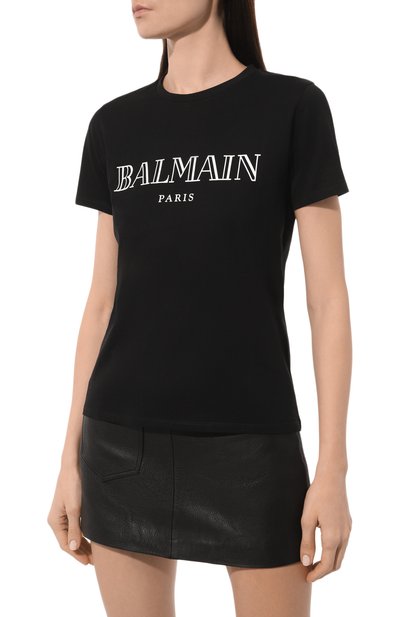Хлопковая футболка BALMAIN, арт. VF11350B030, фото 3