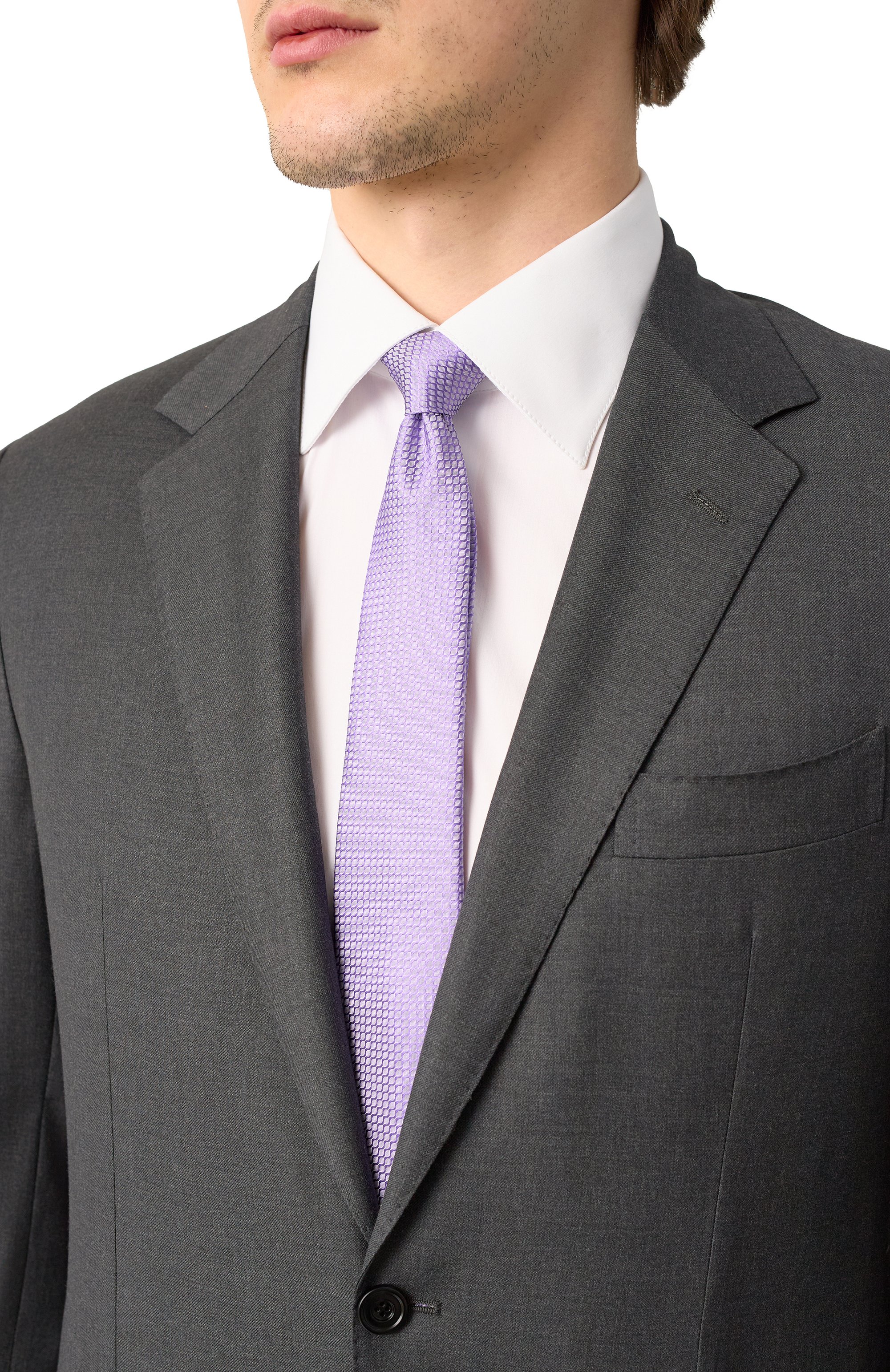 Шелковый галстук CANALI, арт. 18/HJ04178, фото 2