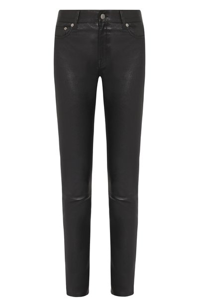 Женские кожаные брюки прямого кроя POLO RALPH LAUREN, арт. 211717788