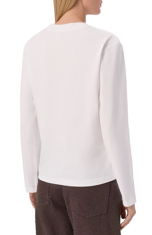 Хлопковый лонгслив 3.1 Phillip Lim F251-10157PJB Белый  F251-10157PJB Фото 4