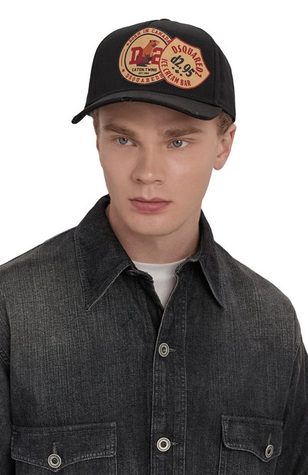 Мужская хлопковая бейсболка DSQUARED2, арт. BCM0929/05C00001