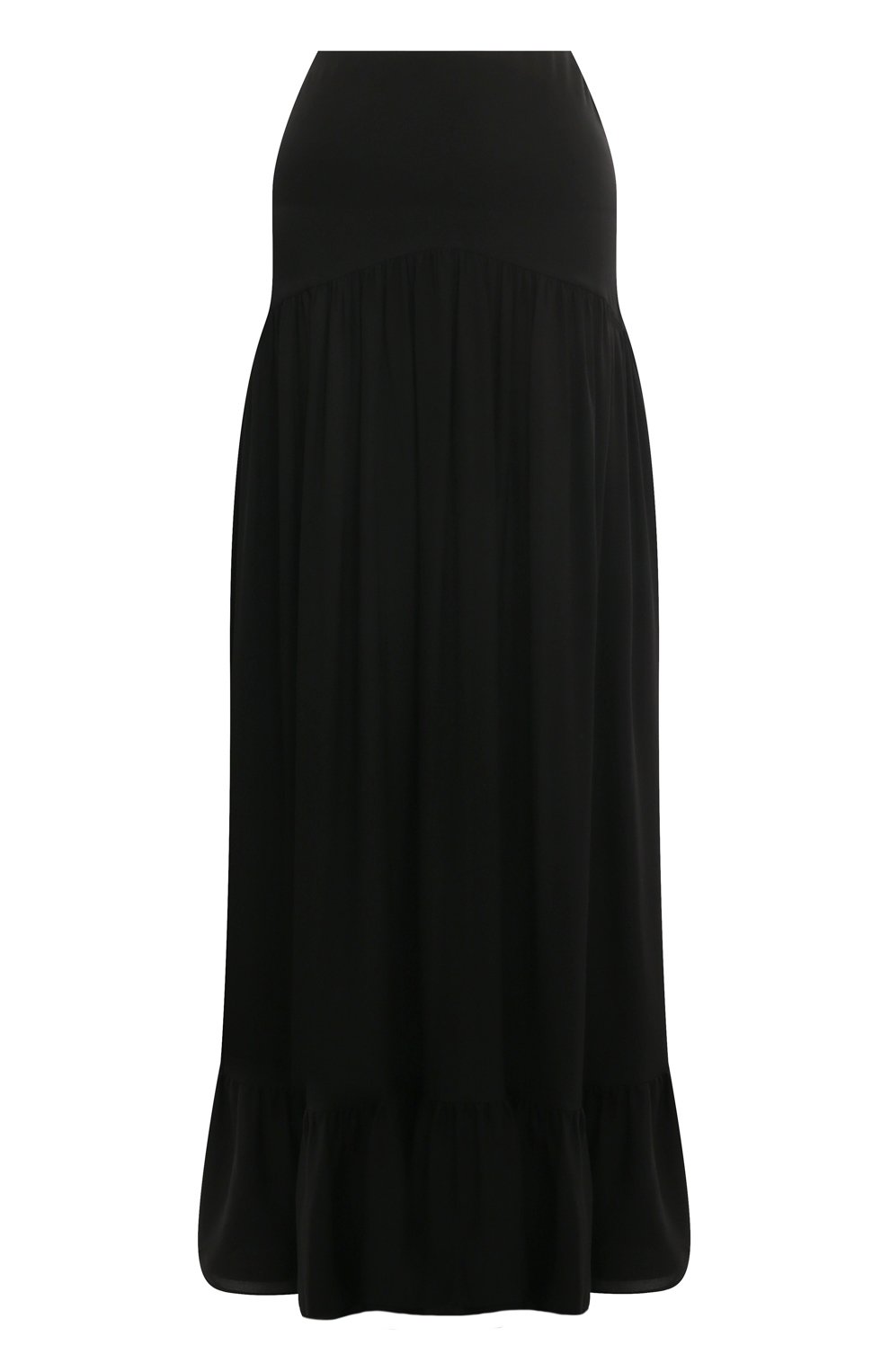 Шелковая юбка JACOB LEE черного цвета по цене 151500 руб., арт. WSS018SS24B, фото 1 Шелковая юбка JACOB LEE, арт. WSS018SS24B, фото 1