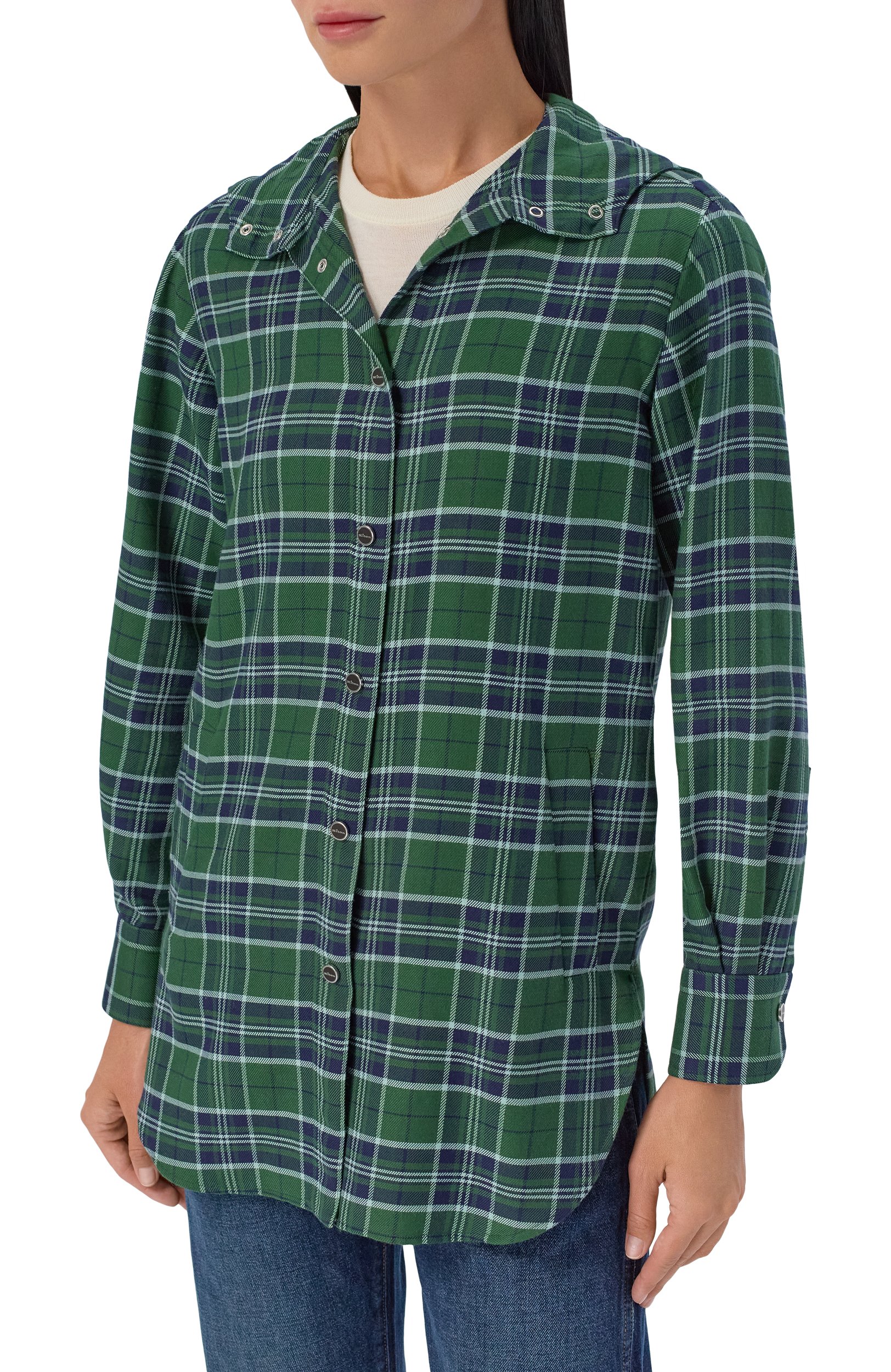 Рубашка из хлопка и кашемира KITON, арт. D54435H09420, фото 3
