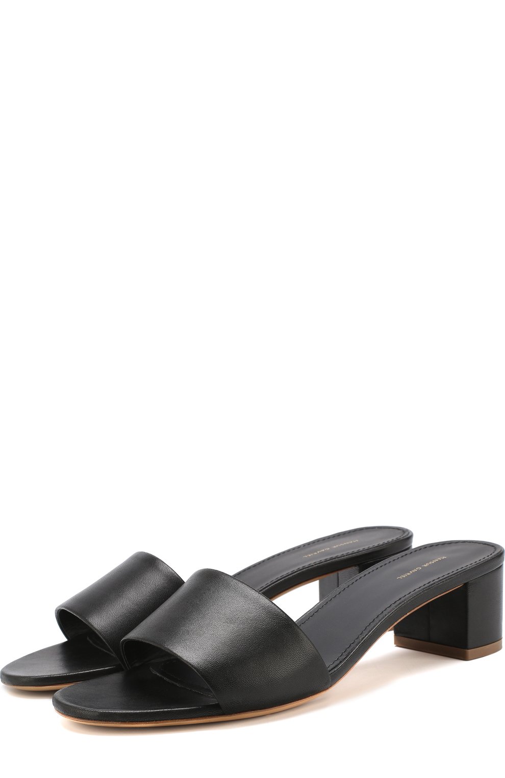 Кожаные мюли на устойчивом каблуке MANSUR GAVRIEL, арт. FS4005LA, фото 1