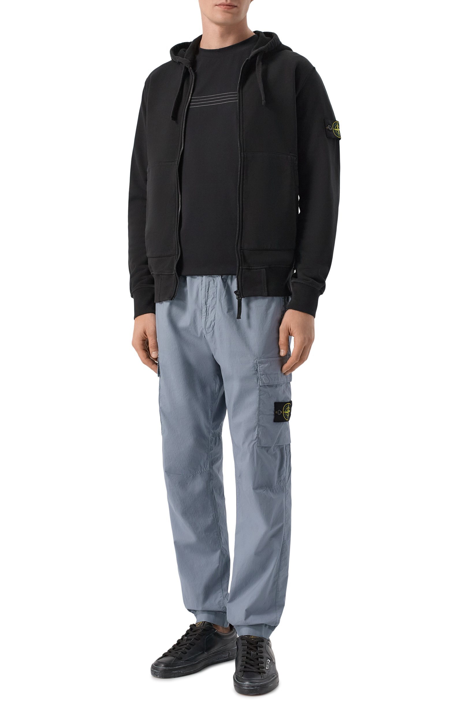 Хлопковая толстовка STONE ISLAND черного цвета по цене 49950 руб., арт. K2S156100061/S0051, фото 2 Хлопковая толстовка STONE ISLAND, арт. K2S156100061/S0051, фото 2