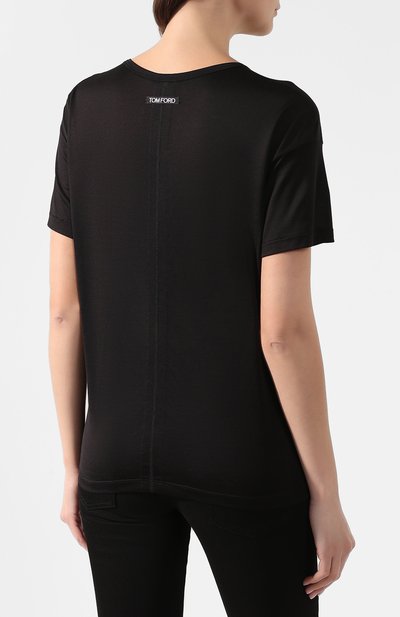 Шелковая футболка TOM FORD, арт. TSJ383-FAX025, фото 4