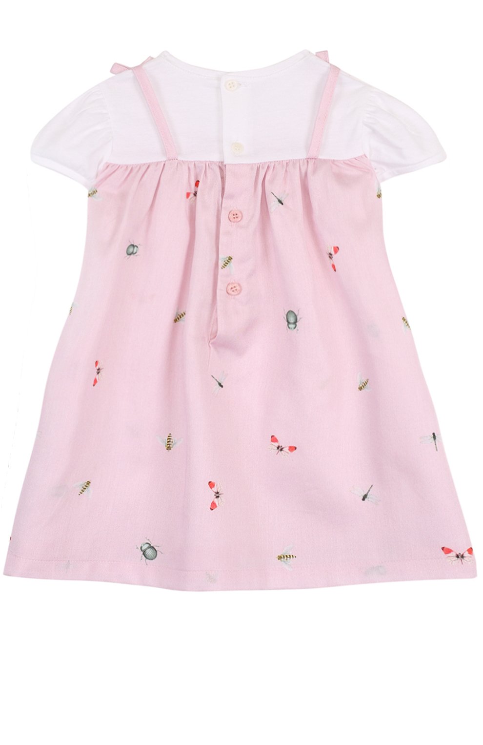 Хлопковое платье с принтом и оборкой IL GUFO, арт. P18VM445C4039/12M-18M, фото 2