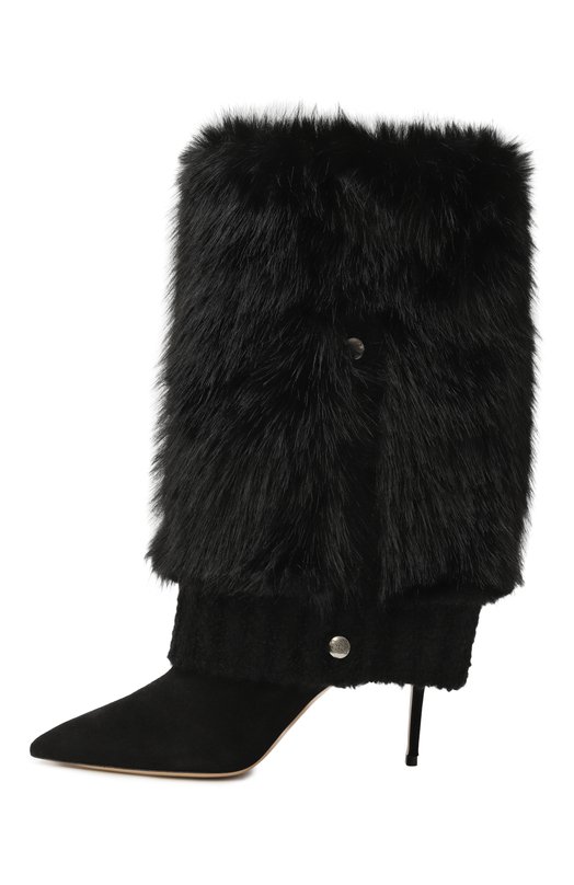 Комбинированные полусапоги Julia 80  Casadei 1S398A0801/T0561 Чёрный  1S398A0801/T0561 Фото 4