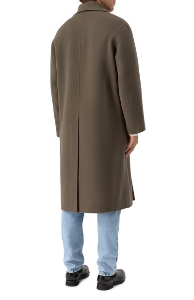 Шерстяное пальто HEVO коричневого цвета по цене 152500 руб., арт. ERCHIE D 0/I700, фото 4 Шерстяное пальто HEVO, арт. ERCHIE D 0/I700, фото 4