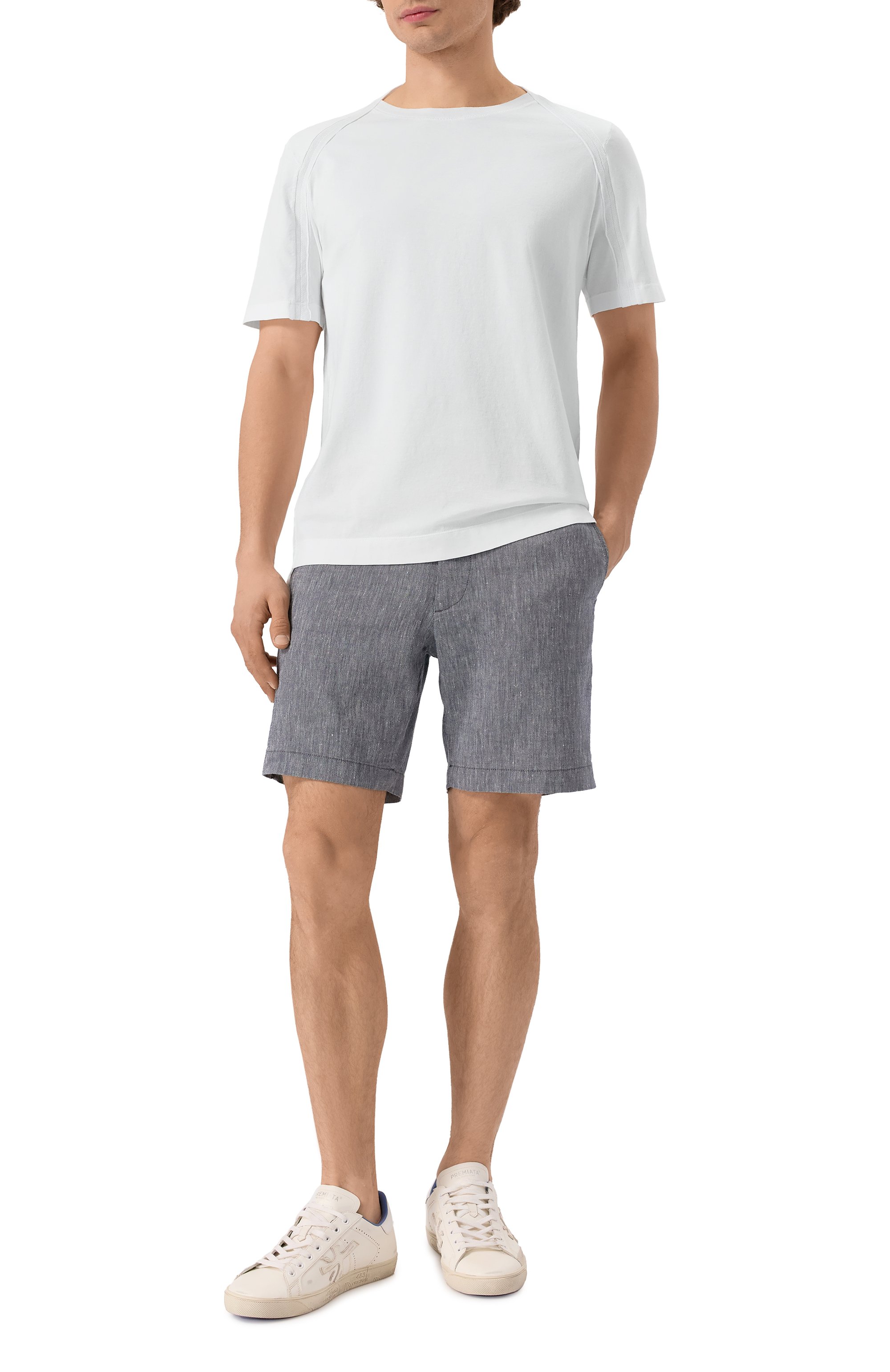 Шорты изо льна и вискозы BOSS, арт. 50538016, фото 2