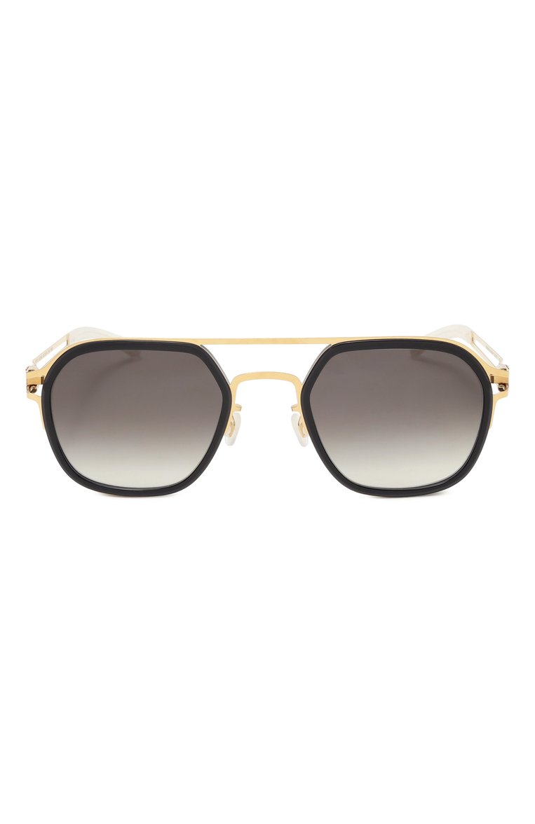 Женские солнцезащитные очки MYKITA черного цвета, арт. LEELAND/768 | Фото 3 (Тип очков: С/з; Нос: Не проставлено; Региональные ограничения белый список (Axapta Mercury): Не проставлено; Материал: Пластик, Металл; Кросс-КТ: С/з-мужское; Очки форма: Авиаторы; Оптика Гендер: оптика-мужское)
