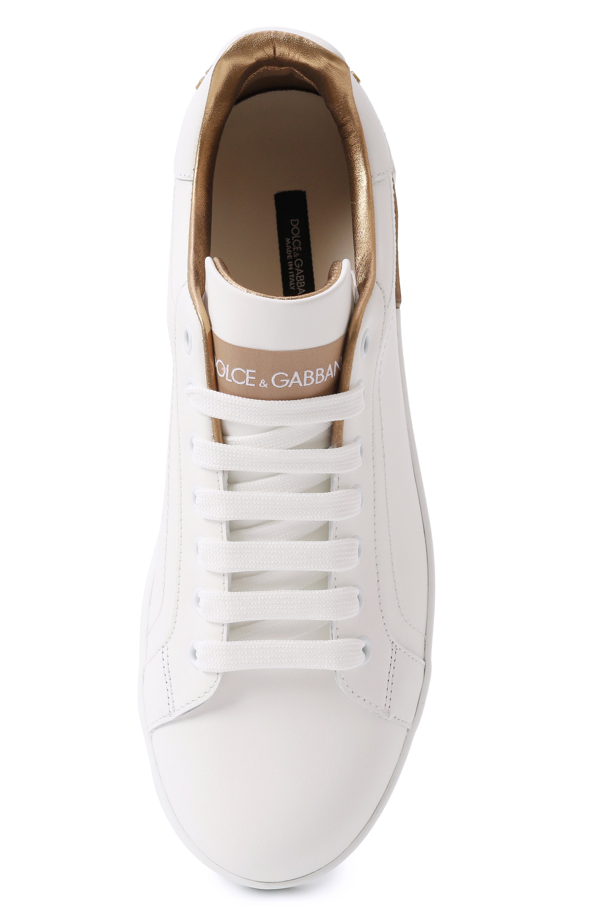 Кожаные кеды portofino DOLCE & GABBANA, арт. CK1544/AX615, фото 6