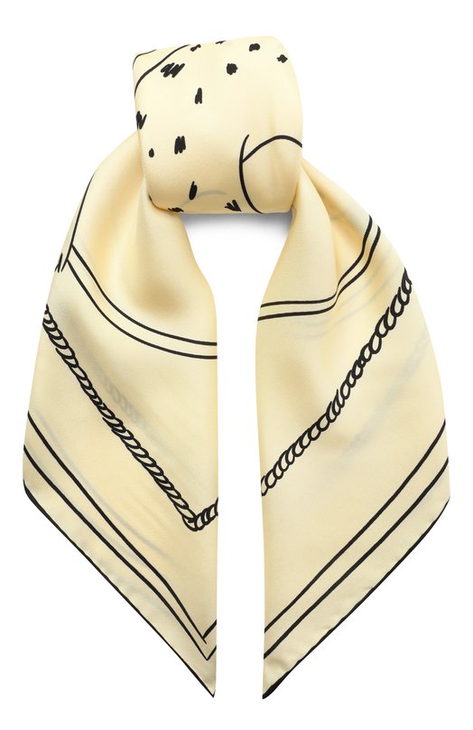 Шелковый платок Jacquemus 25HACU00787/AW00263 Жёлтый 25HACU00787/AW00263