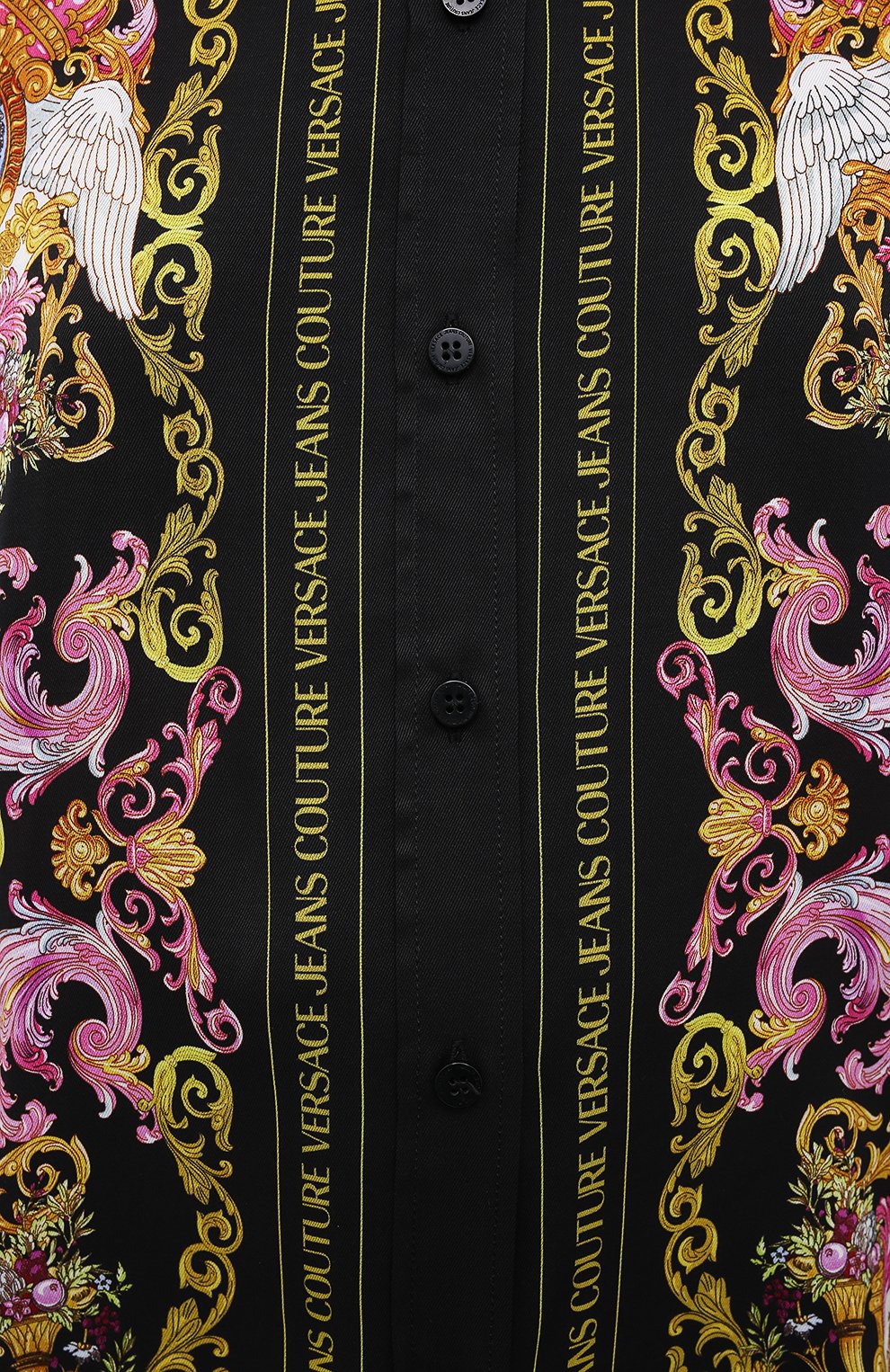 Рубашка из вискозы VERSACE JEANS COUTURE разноцветного цвета по цене 45250 руб., арт. B0HWA601-WDP211/S0229, фото 5 Рубашка из вискозы VERSACE JEANS COUTURE, арт. B0HWA601-WDP211/S0229, фото 5