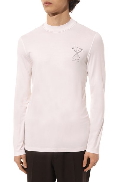 Шелковый лонгслив BRUNELLO CUCINELLI, арт. MM819KT70, фото 3