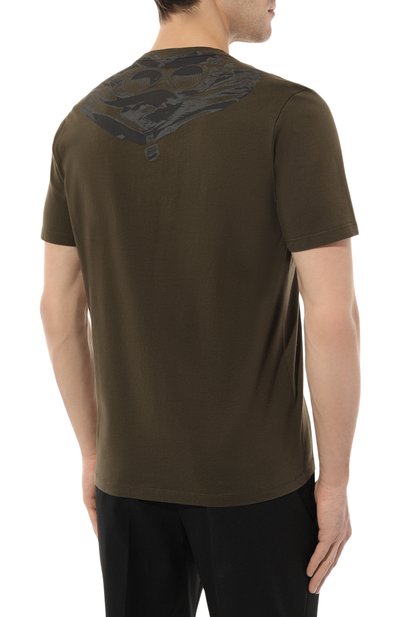 Хлопковая футболка C.P. COMPANY, арт. 16CMTS044A005100W, фото 4