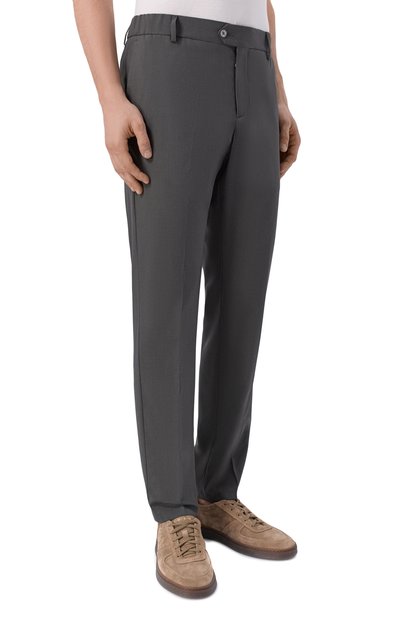 Брюки из шерсти и шелка MARCO PESCAROLO, арт. STRIKE/5314, фото 3