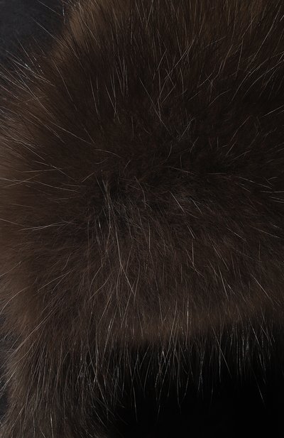 Шерстяная шапка-ушанка с мехом соболя VICTORIA KUSENKOVA, арт. 339103384159, фото 3