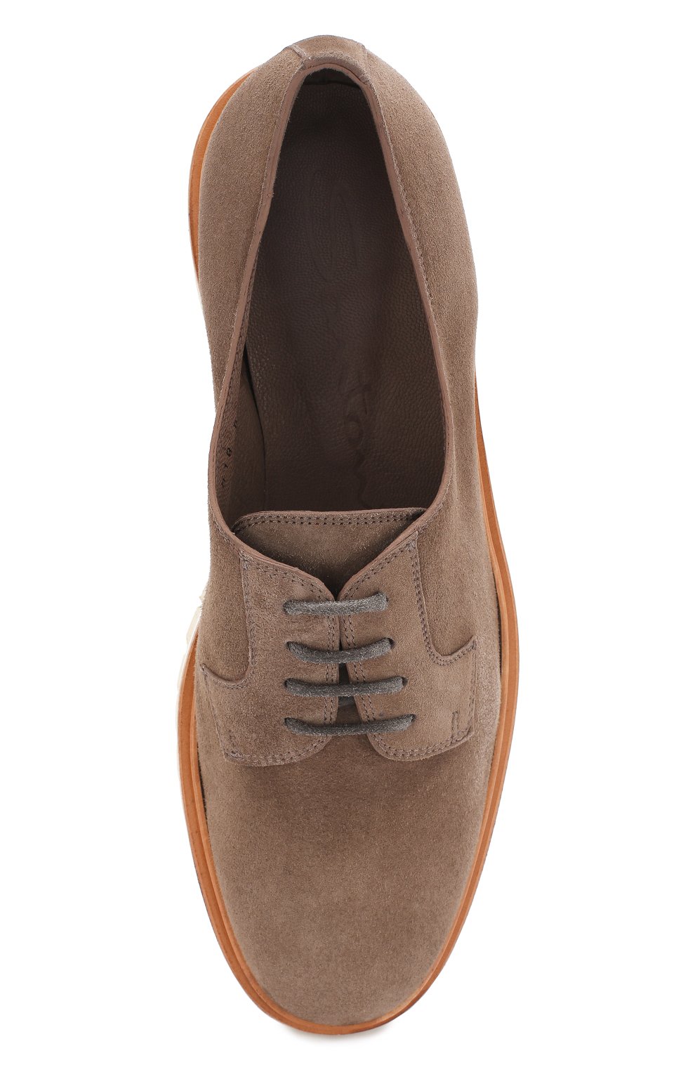 Замшевые дерби SANTONI, арт. WUAN57777HQ4SLCPM18, фото 5