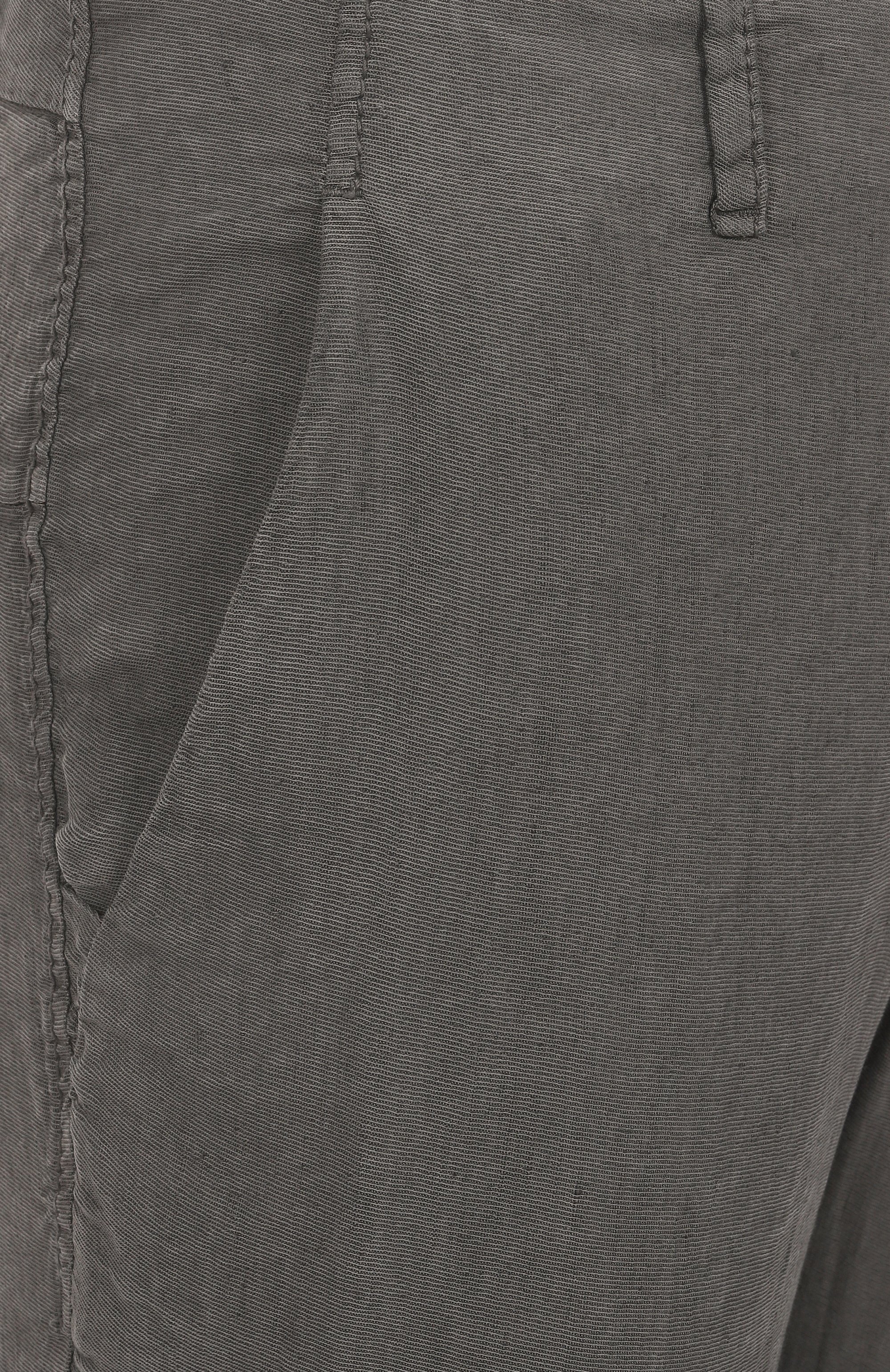 Льняные брюки TRANSIT темно-серого цвета по цене 39950 руб., арт. CFUTRZH170, фото 6 Льняные брюки TRANSIT, арт. CFUTRZH170, фото 6