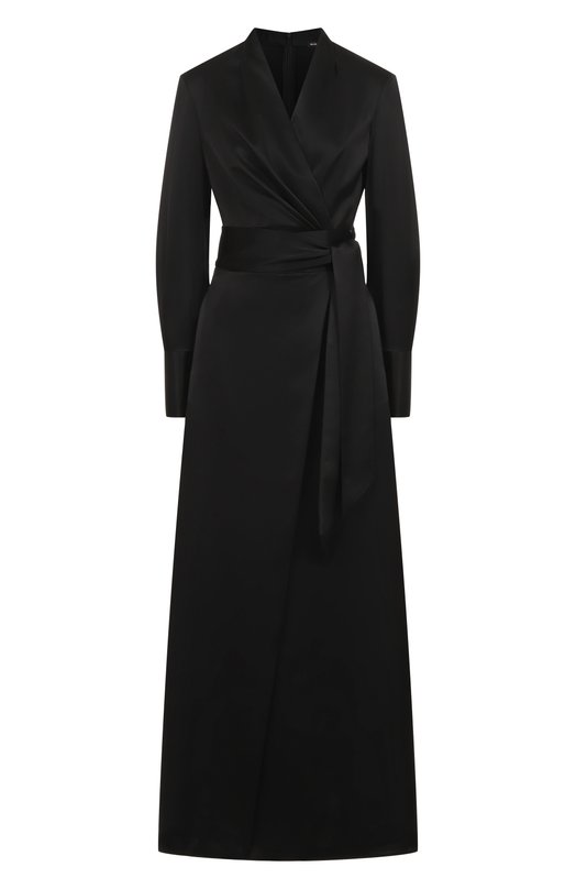Атласное платье Kiton D60302K04S4607 Чёрный D60302K04S4607