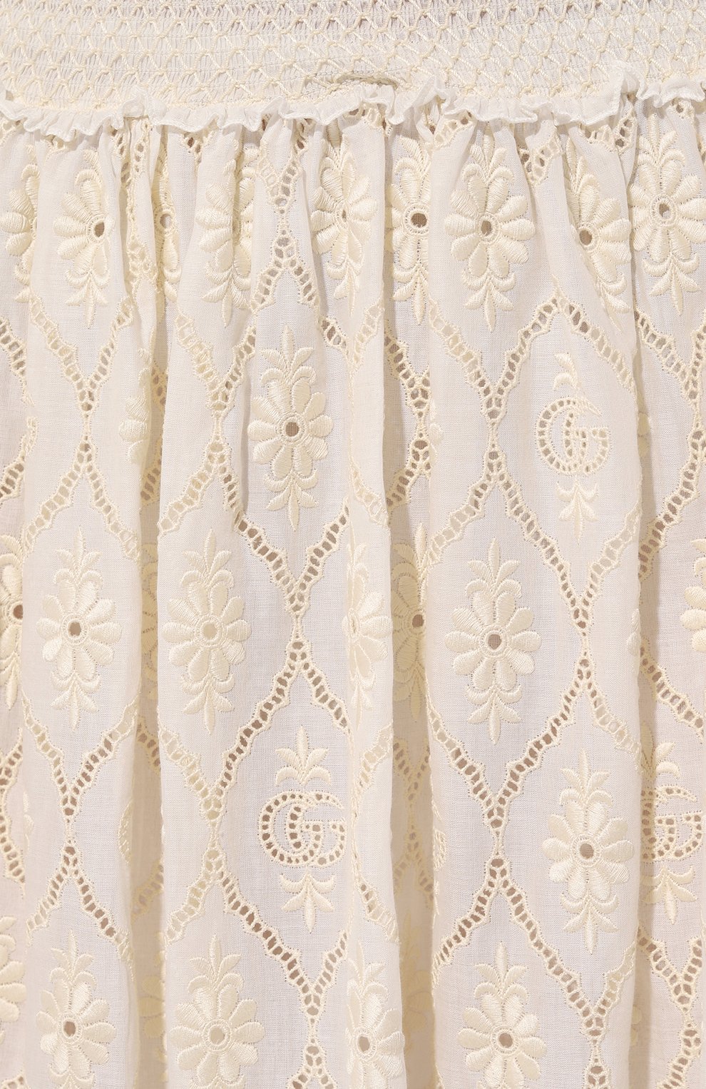 Хлопковая юбка GUCCI, арт. 752594/ZANX5, фото 5