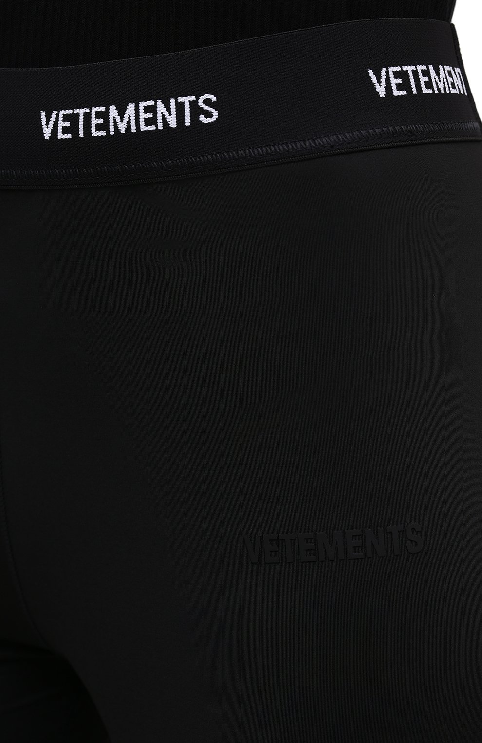 Легинсы VETEMENTS черного цвета по цене 42550 руб., арт. WAH21TR290 1332/BLACK, фото 5 Легинсы VETEMENTS, арт. WAH21TR290 1332/BLACK, фото 5