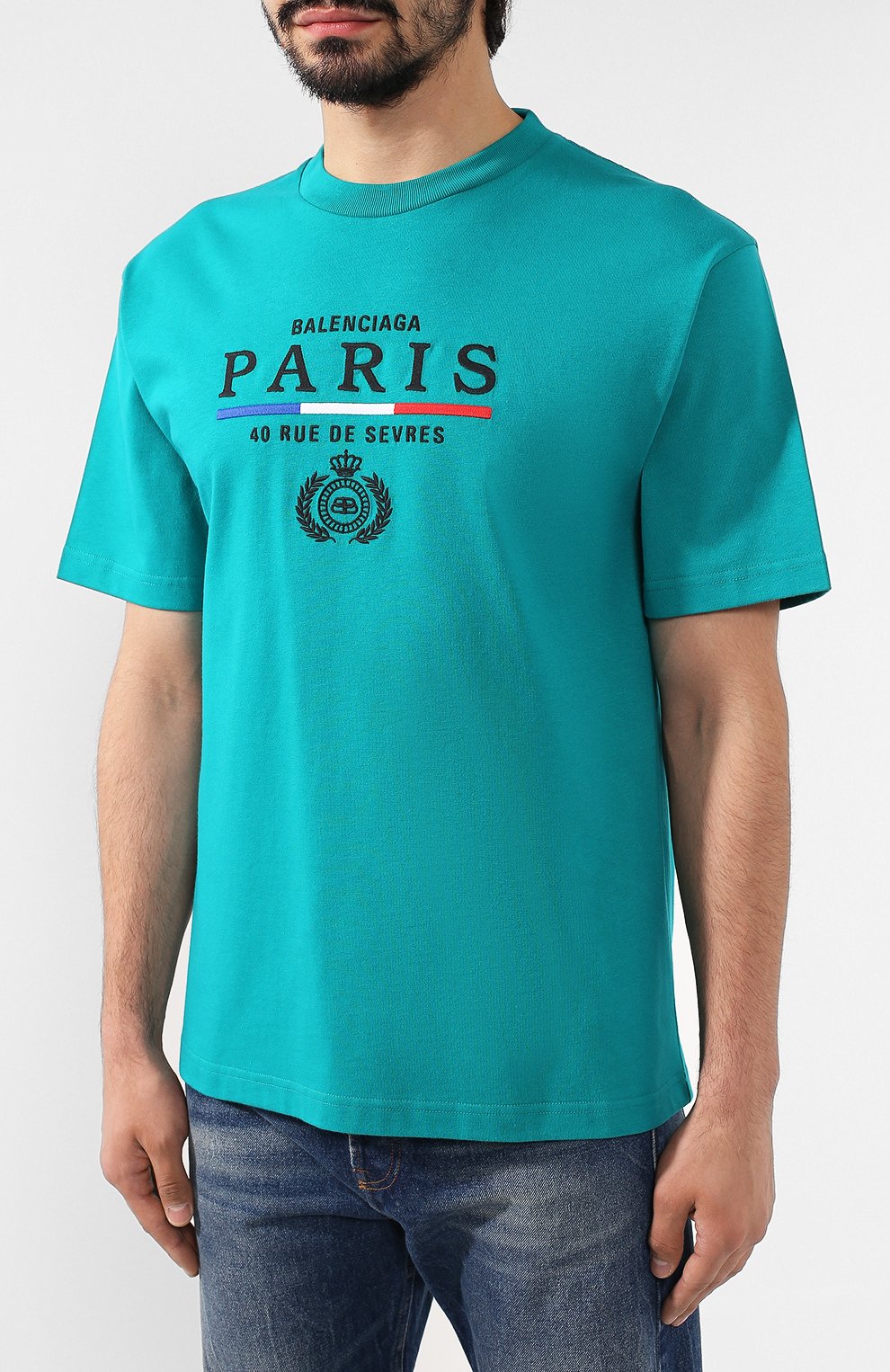 Хлопковая футболка BALENCIAGA, арт. 594579/TGV48, фото 3