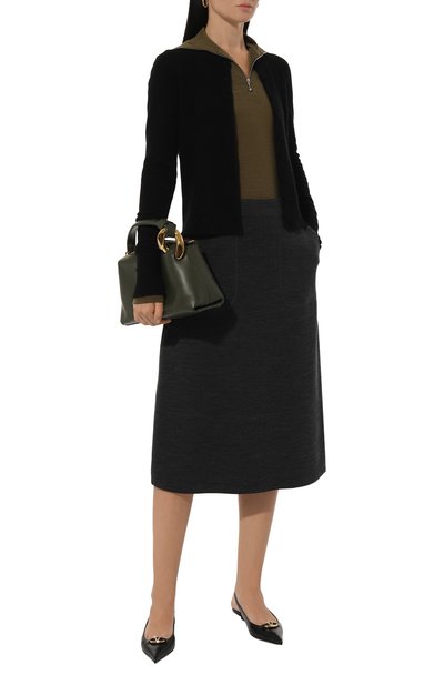 Пуловер JIL SANDER хаки цвета по цене 49800 руб., арт. J40GC0021-J70021, фото 2 Пуловер JIL SANDER, арт. J40GC0021-J70021, фото 2