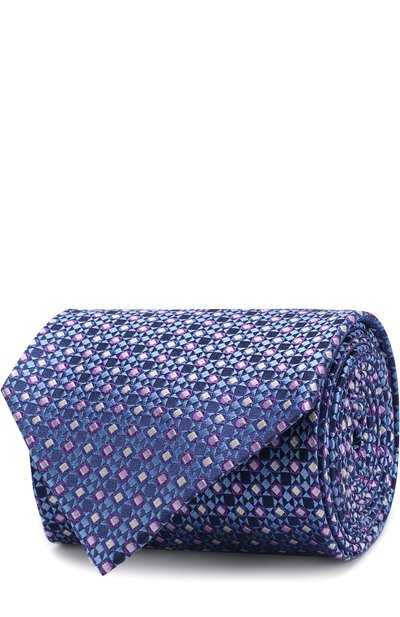 Мужской шелковый галстук с узором ZEGNA, арт. Z3E08/1XW
