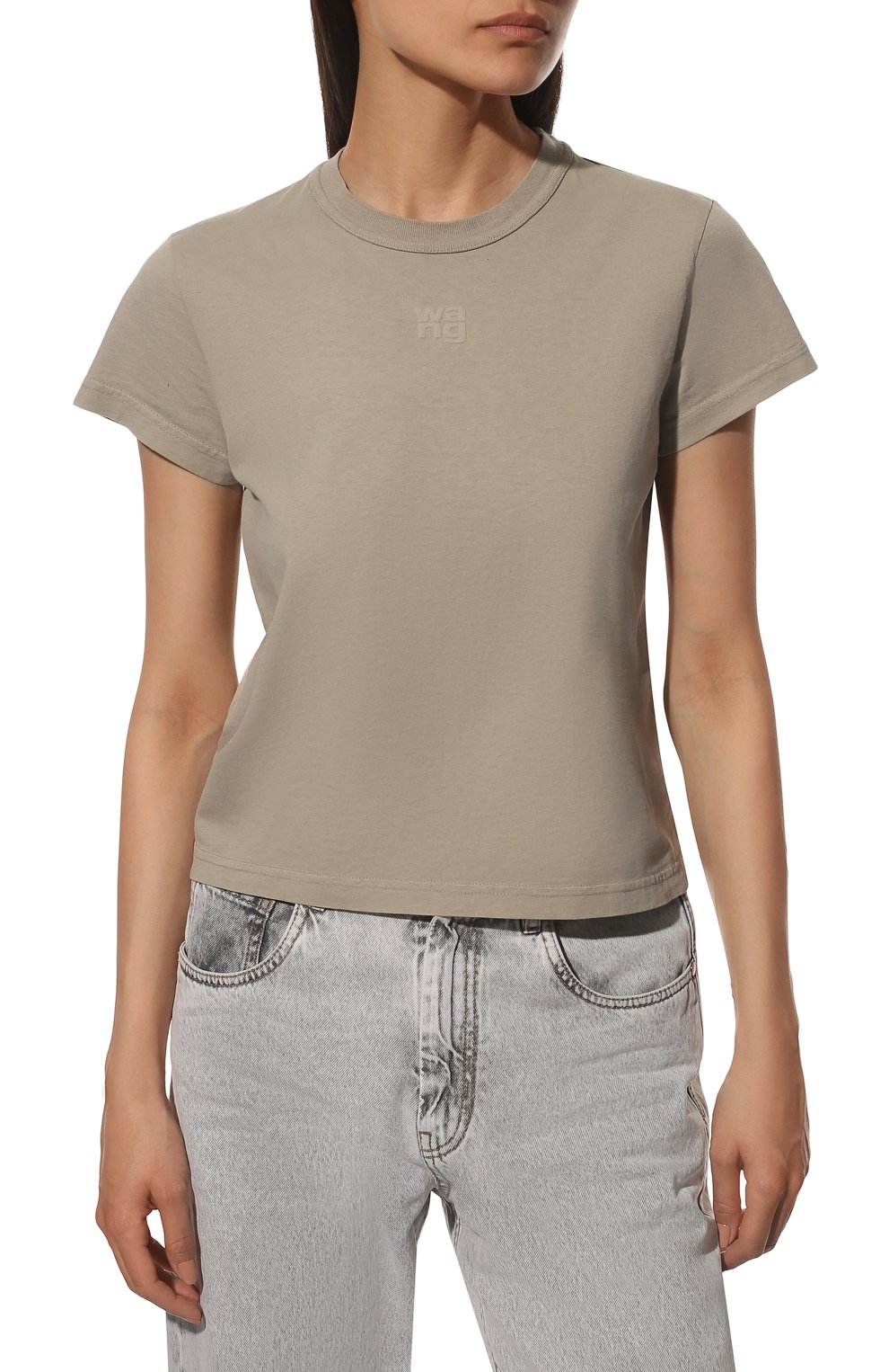 Хлопковая футболка ALEXANDERWANG.T, арт. 4CC3211256, фото 3