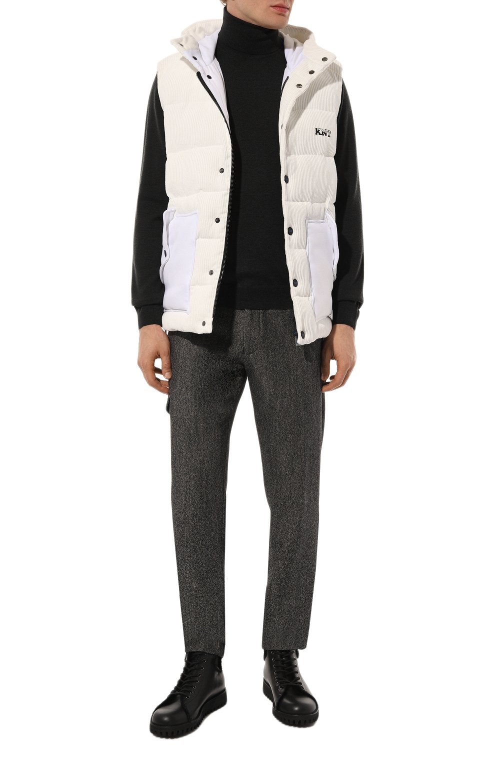 Утепленный жилет из вельвета KITON, арт. UGK079K0234F, фото 2