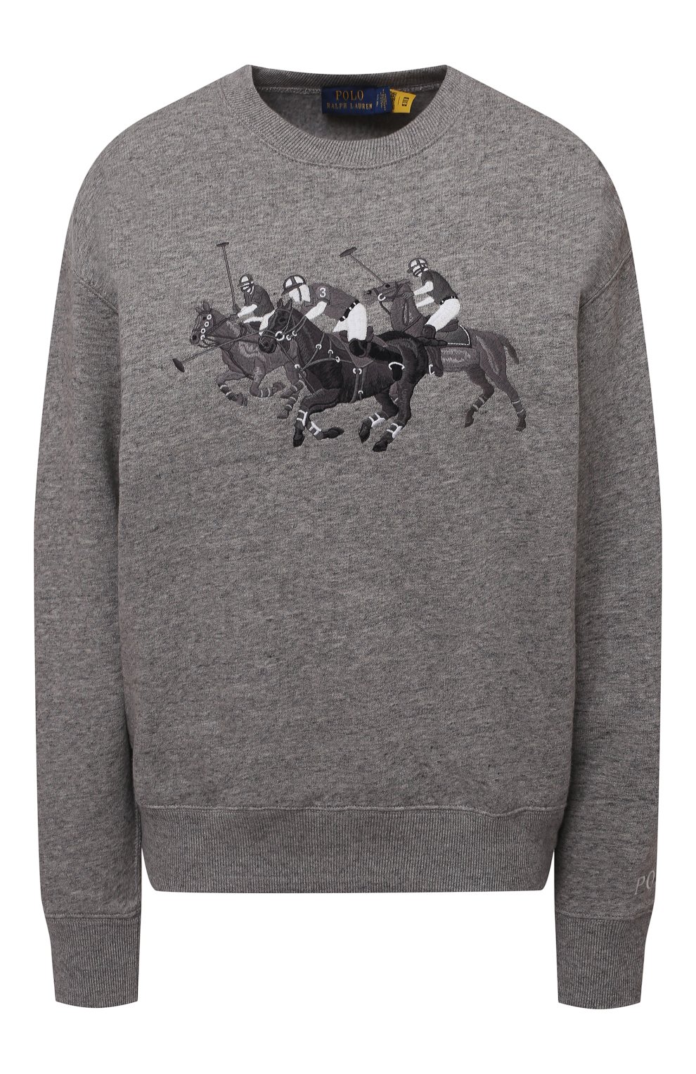 Хлопковый свитшот POLO RALPH LAUREN серого цвета по цене 24950 руб., арт. 211842217, фото 1 Хлопковый свитшот POLO RALPH LAUREN, арт. 211842217, фото 1