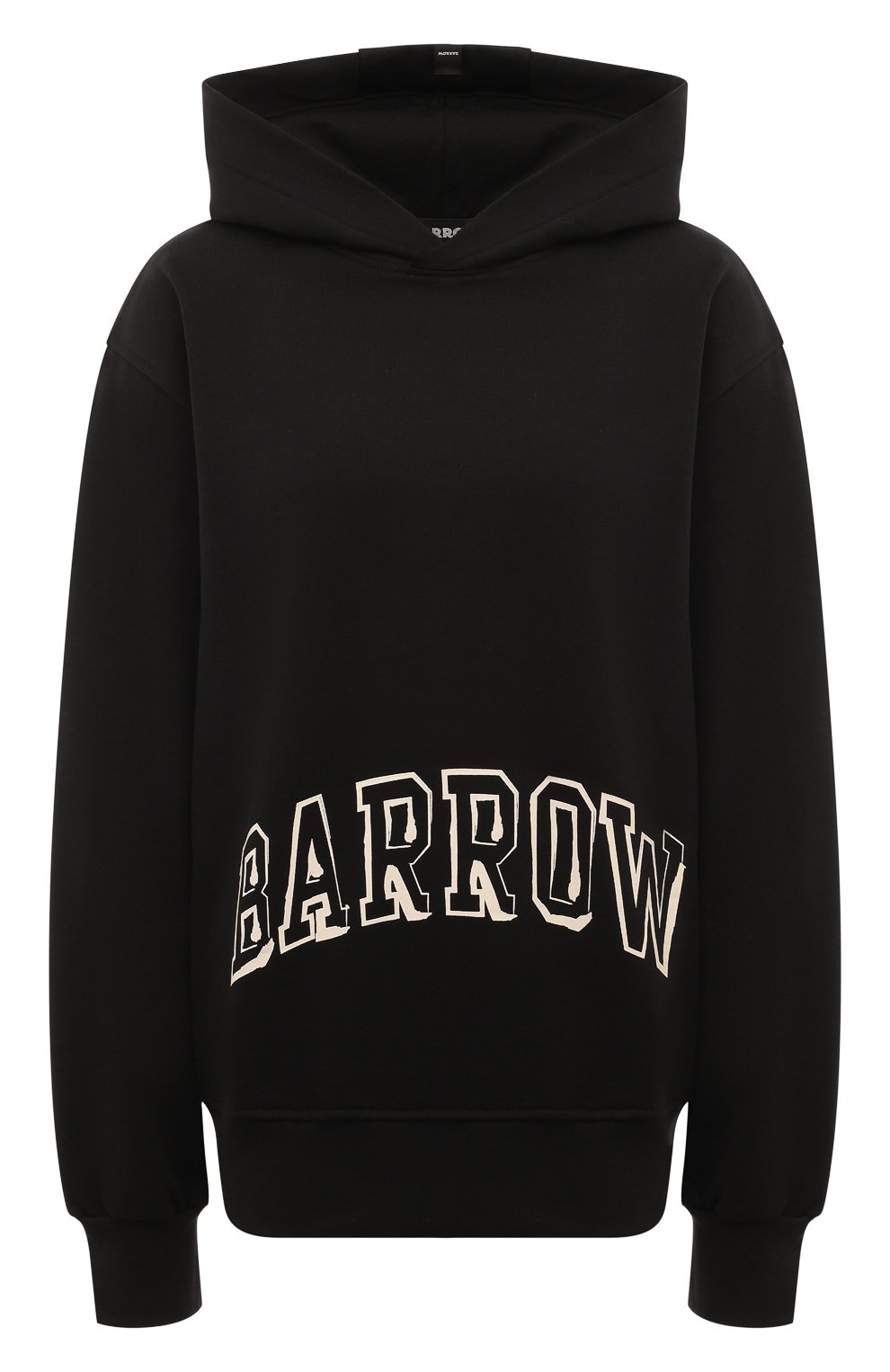 Хлопковое худи BARROW черного цвета по цене 42900 руб., арт. F4BWW0HS092, фото 1 Хлопковое худи BARROW, арт. F4BWW0HS092, фото 1