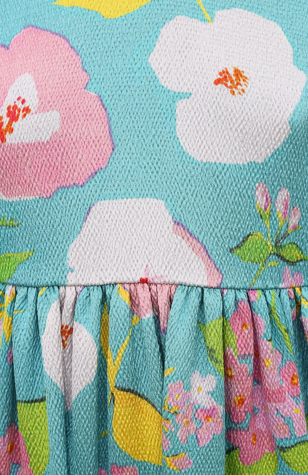 Платье из вискозы SAINT LAURENT бирюзового цвета по цене 231500 руб., арт. 652176/Y5C62, фото 5 Платье из вискозы SAINT LAURENT, арт. 652176/Y5C62, фото 5