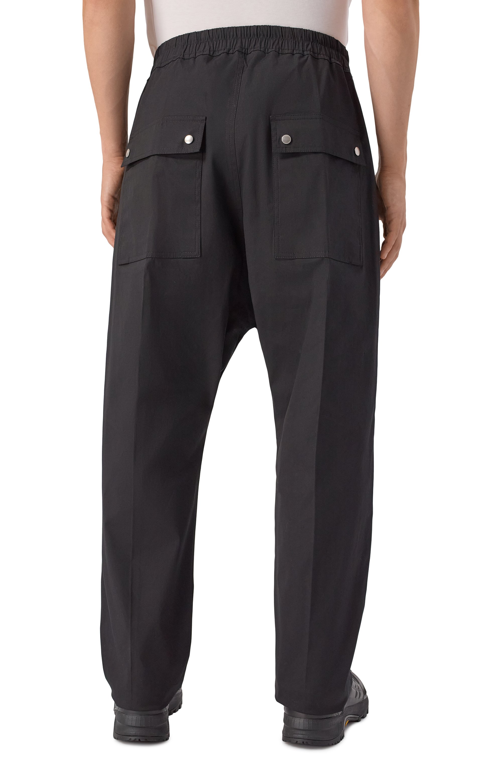 Хлопковые брюки RICK OWENS, арт. RU02E1361/TE, фото 4