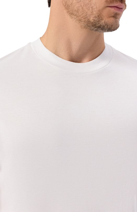 Хлопковая футболка Jil Sander J21GC0004/J45084 Белый  J21GC0004/J45084 Фото 5