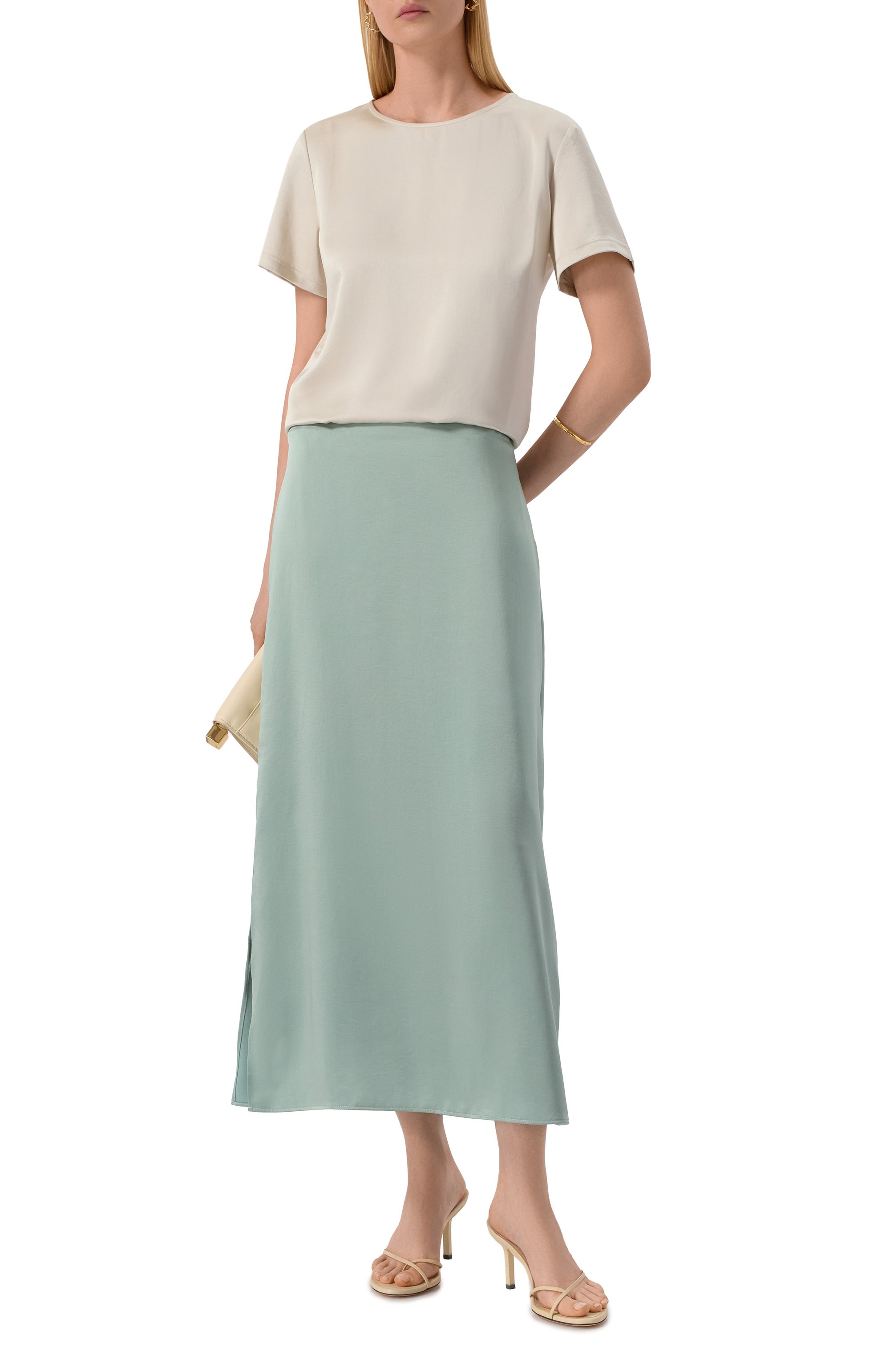 Юбка WEEKEND MAX MARA светло-зеленого цвета по цене 24500 руб., арт. ANGEL0, фото 2 Юбка WEEKEND MAX MARA, арт. ANGEL0, фото 2