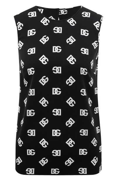 Женский шелковый топ DOLCE & GABBANA, арт. F7ZZCT/FSA4I
