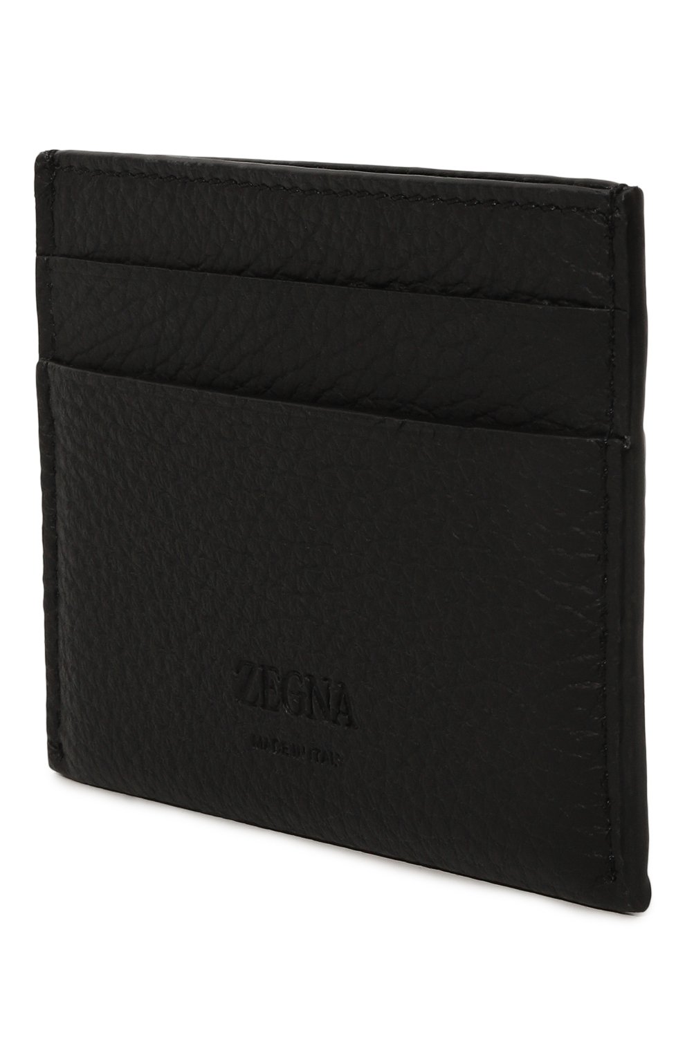 Кожаный футляр для кредитных карт ZEGNA черного цвета по цене 39950 руб., арт. LHCVM/E1817Z, фото 2 Кожаный футляр для кредитных карт ZEGNA, арт. LHCVM/E1817Z, фото 2