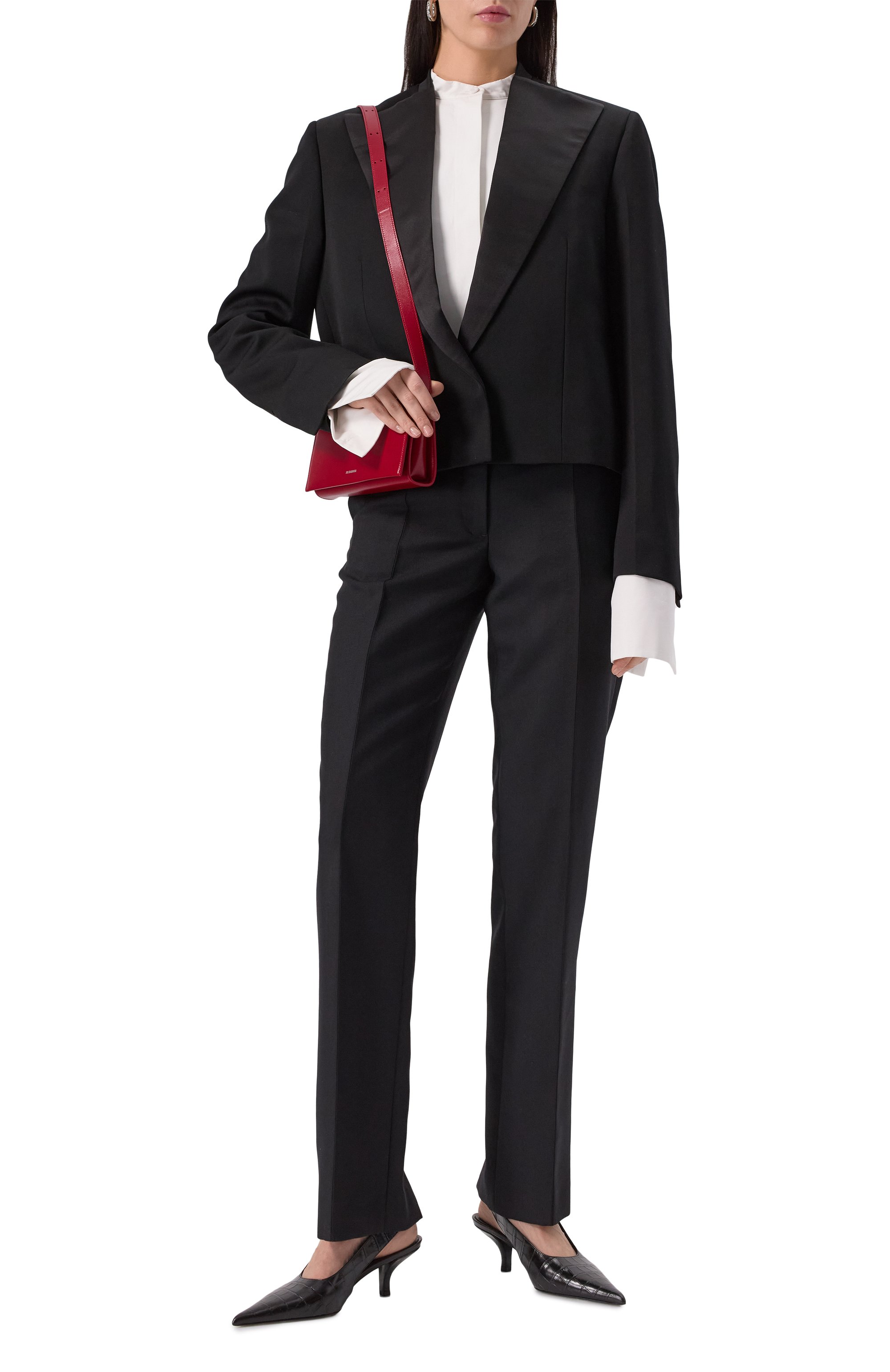 Шерстяной жакет JIL SANDER черного цвета по цене 399500 руб., арт. J01BN0131-J40021, фото 2 Шерстяной жакет JIL SANDER, арт. J01BN0131-J40021, фото 2