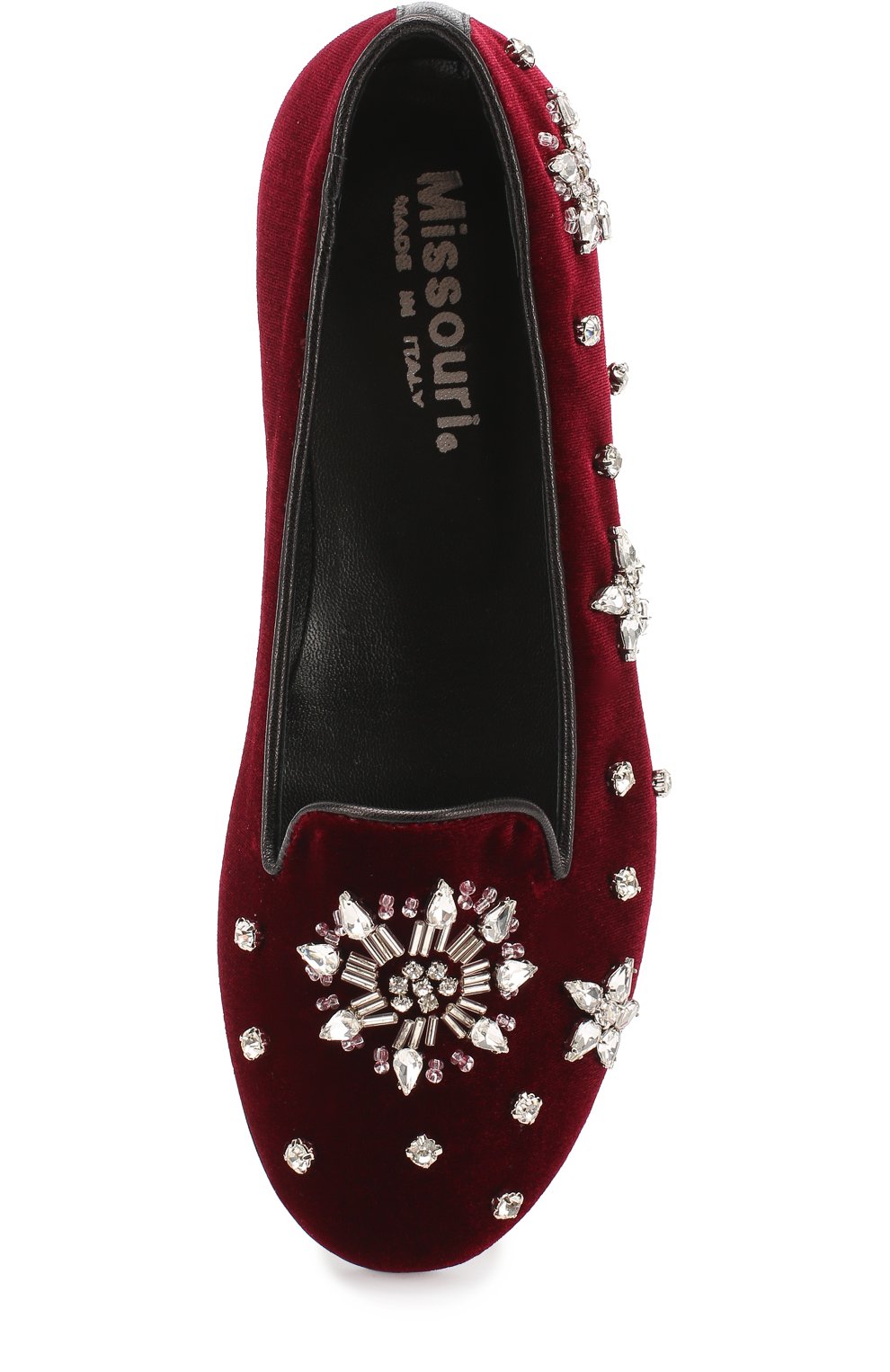 Бархатные слиперы с кристаллами MISSOURI, арт. 76949/27-30, фото 4