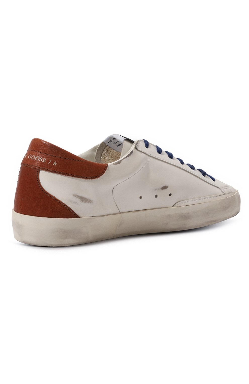 Кожаные кеды super-star GOLDEN GOOSE DELUXE BRAND белого цвета по цене 52700 руб., арт. GMF00102.F004793, фото 5 Кожаные кеды super-star GOLDEN GOOSE DELUXE BRAND, арт. GMF00102.F004793, фото 5