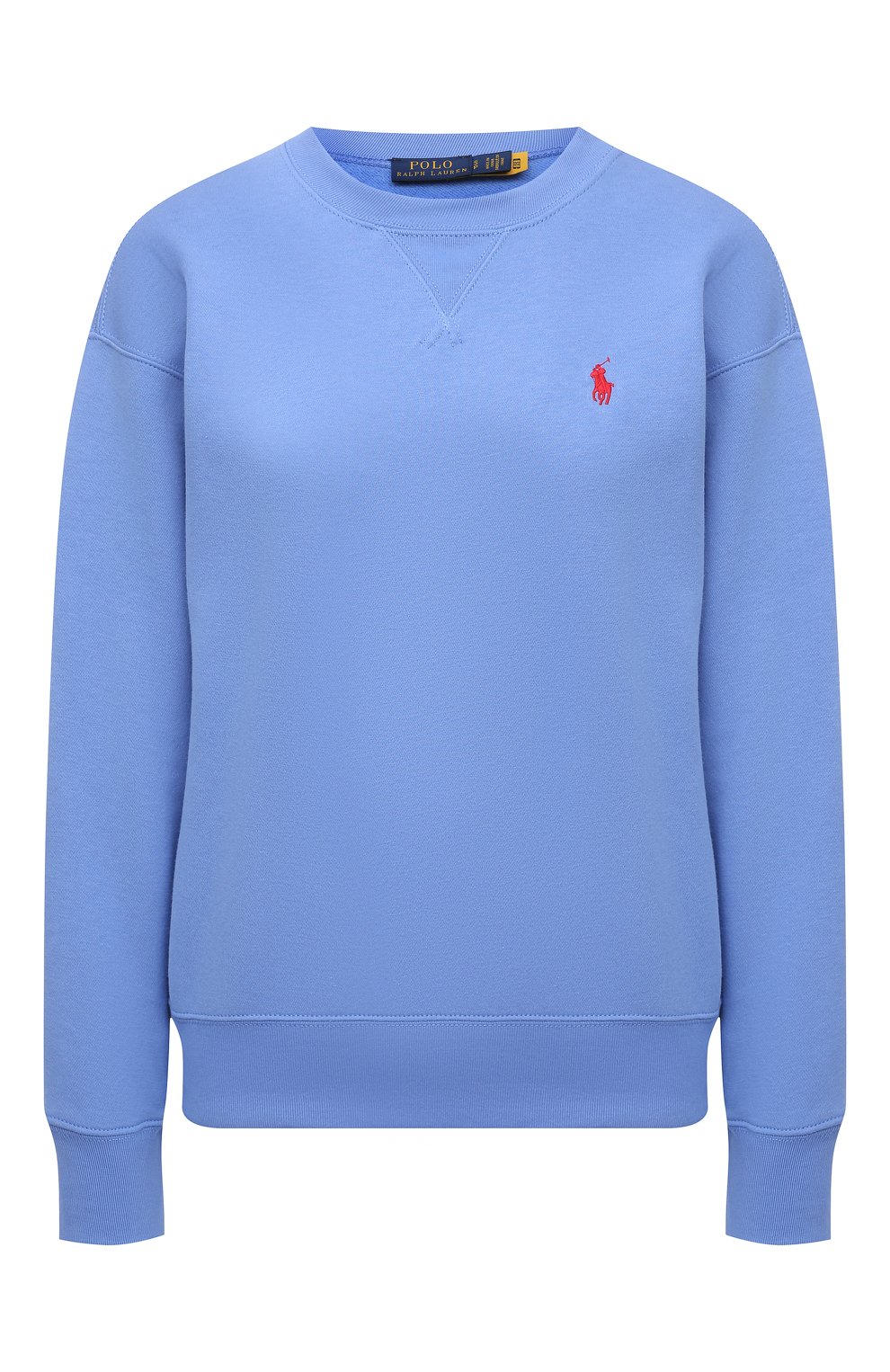 Хлопковый свитшот POLO RALPH LAUREN синего цвета по цене 16350 руб., арт. 211780304, фото 1 Хлопковый свитшот POLO RALPH LAUREN, арт. 211780304, фото 1