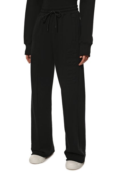 Хлопковые брюки MSGM черного цвета по цене 32150 руб., арт. 3241MDP66 227299, фото 3 Хлопковые брюки MSGM, арт. 3241MDP66 227299, фото 3