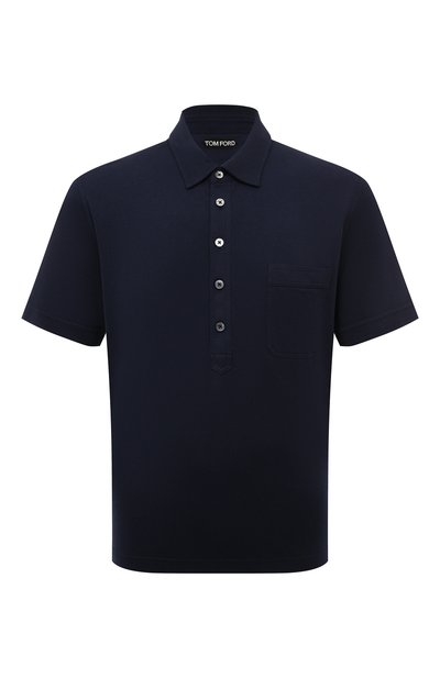 Мужское поло из хлопка и шелка TOM FORD, арт. TFJ307/BA215