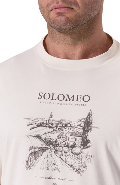 Хлопковая футболка BRUNELLO CUCINELLI, арт. M0B138454W, фото 5