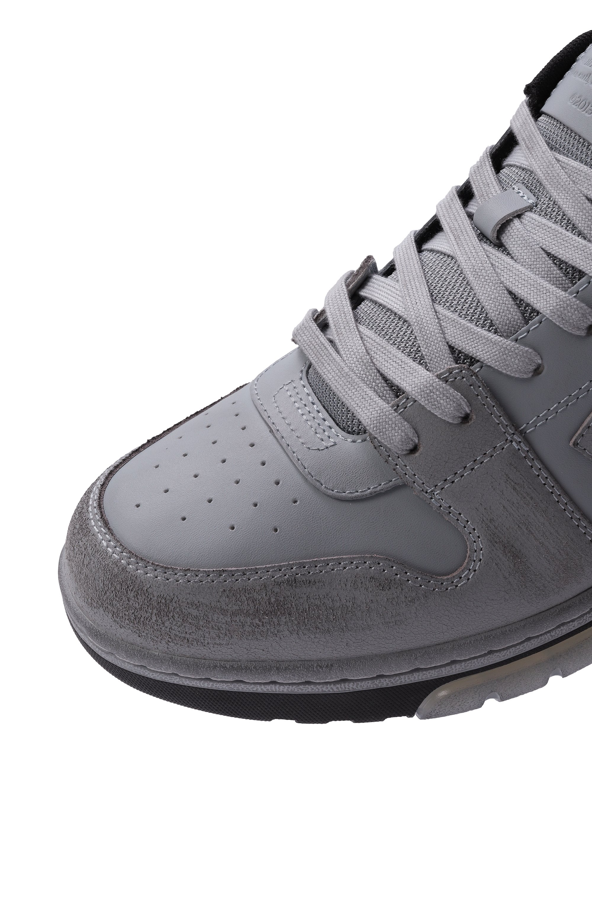 Комбинированные кеды out of office OFF-WHITE, арт. 0MIA189S25LEA006, фото 7