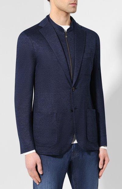 Пиджак из смеси льна и хлопка CORNELIANI, арт. 83X5E4-9120137/90, фото 3